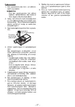 Предварительный просмотр 37 страницы Panasonic EY0L11 Operating Instructions Manual