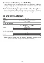 Preview for 49 page of Panasonic EY0L11B57 Operating Instructions Manual