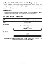 Preview for 54 page of Panasonic EY0L11B57 Operating Instructions Manual