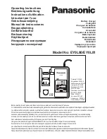 Preview for 1 page of Panasonic EY0L80 Operating Instructions Manual