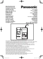 Preview for 1 page of Panasonic EY0L82B57 Operating Instructions Manual