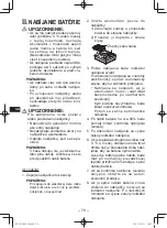 Preview for 78 page of Panasonic EY0L82B57 Operating Instructions Manual