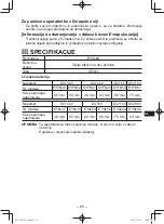 Preview for 85 page of Panasonic EY0L82B57 Operating Instructions Manual