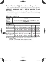 Preview for 90 page of Panasonic EY0L82B57 Operating Instructions Manual