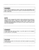 Preview for 3 page of Panasonic EY3502 - CORDLESS METAL SAW Instruction Manual