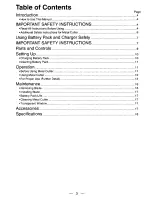 Preview for 4 page of Panasonic EY3502 - CORDLESS METAL SAW Instruction Manual