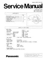 Panasonic EY3502 - CORDLESS METAL SAW Service Manual preview