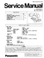 Panasonic EY3503 Service Manual preview