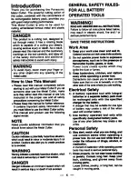 Preview for 3 page of Panasonic EY3530 - CORDLESS METAL SAW Operating Instructions Manual