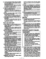 Preview for 4 page of Panasonic EY3530 - CORDLESS METAL SAW Operating Instructions Manual