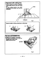 Предварительный просмотр 13 страницы Panasonic EY3531 - 15.6V WOOD SAW Operating Instructions Manual