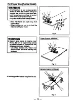 Предварительный просмотр 14 страницы Panasonic EY3531 - 15.6V WOOD SAW Operating Instructions Manual