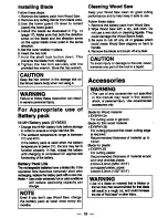 Предварительный просмотр 17 страницы Panasonic EY3531 - 15.6V WOOD SAW Operating Instructions Manual