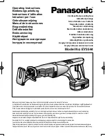Panasonic EY3544 - CUTTER - POWER TOOLS Operating Instructions Manual предпросмотр