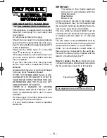 Preview for 10 page of Panasonic EY3544 - CUTTER - POWER TOOLS Operating Instructions Manual