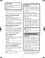 Preview for 13 page of Panasonic EY3551 - 18V WOOD SAW Operating Instructions Manual