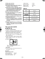 Preview for 92 page of Panasonic EY3551 - 18V WOOD SAW Operating Instructions Manual