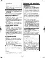 Preview for 95 page of Panasonic EY3551 - 18V WOOD SAW Operating Instructions Manual