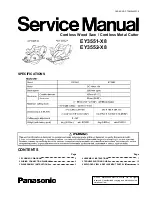 Panasonic EY3551 - 18V WOOD SAW Specifications preview