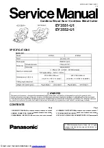 Panasonic EY3551 Service Manual предпросмотр