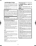 Preview for 8 page of Panasonic EY3552 - 18V METAL SAW Operating Instructions Manual