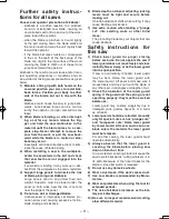 Preview for 9 page of Panasonic EY3552 - 18V METAL SAW Operating Instructions Manual