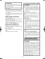 Preview for 13 page of Panasonic EY3552 - 18V METAL SAW Operating Instructions Manual