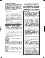 Preview for 19 page of Panasonic EY3552 - 18V METAL SAW Operating Instructions Manual