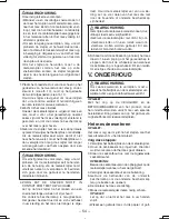 Preview for 54 page of Panasonic EY3552 - 18V METAL SAW Operating Instructions Manual