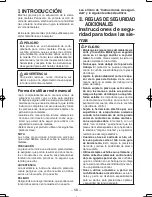 Preview for 58 page of Panasonic EY3552 - 18V METAL SAW Operating Instructions Manual