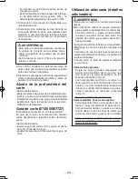 Preview for 63 page of Panasonic EY3552 - 18V METAL SAW Operating Instructions Manual