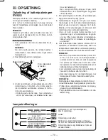 Preview for 70 page of Panasonic EY3552 - 18V METAL SAW Operating Instructions Manual