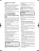 Preview for 80 page of Panasonic EY3552 - 18V METAL SAW Operating Instructions Manual