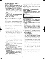 Preview for 98 page of Panasonic EY3552 - 18V METAL SAW Operating Instructions Manual