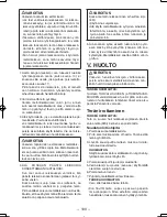 Preview for 100 page of Panasonic EY3552 - 18V METAL SAW Operating Instructions Manual