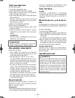 Preview for 101 page of Panasonic EY3552 - 18V METAL SAW Operating Instructions Manual