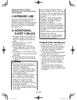 Preview for 6 page of Panasonic EY3610 Operating Instructions Manual