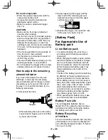 Preview for 8 page of Panasonic EY3610 Operating Instructions Manual