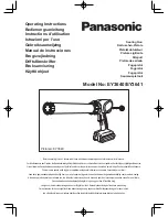 Panasonic EY3640 Operating Instructions Manual preview