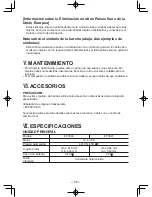 Preview for 58 page of Panasonic EY3640 Operating Instructions Manual