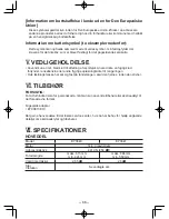 Preview for 66 page of Panasonic EY3640 Operating Instructions Manual