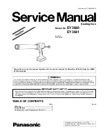 Preview for 1 page of Panasonic EY3640 Service Manual