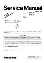 Preview for 1 page of Panasonic EY3641 Service Manual