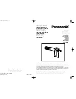 Preview for 1 page of Panasonic EY3652 Operating Instructions Manual