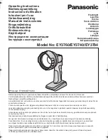 Panasonic EY3740 Operating Instructions Manual preview