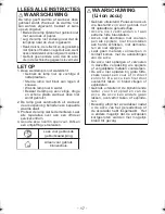 Предварительный просмотр 17 страницы Panasonic EY3740 Operating Instructions Manual