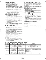 Предварительный просмотр 24 страницы Panasonic EY3740 Operating Instructions Manual