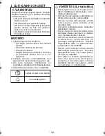 Предварительный просмотр 32 страницы Panasonic EY3740 Operating Instructions Manual