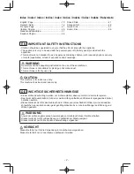 Preview for 2 page of Panasonic EY3743 Operating Instructions Manual