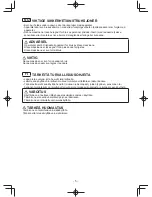 Preview for 5 page of Panasonic EY3743 Operating Instructions Manual